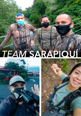 Team Sarapiqui birding on October Big Day